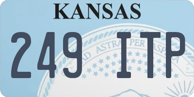 KS license plate 249ITP