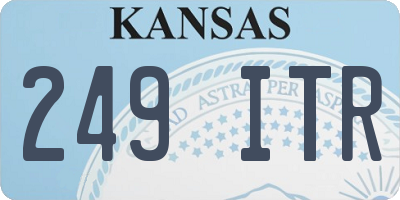 KS license plate 249ITR