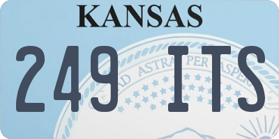 KS license plate 249ITS