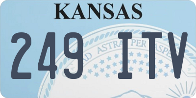 KS license plate 249ITV