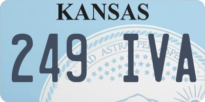 KS license plate 249IVA