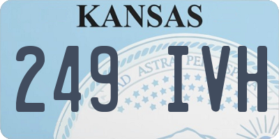 KS license plate 249IVH