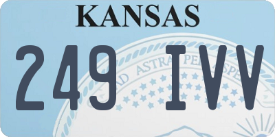 KS license plate 249IVV