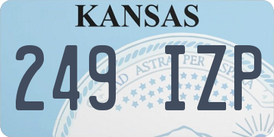 KS license plate 249IZP