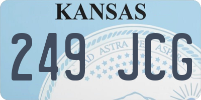 KS license plate 249JCG