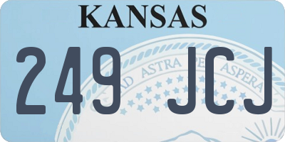KS license plate 249JCJ