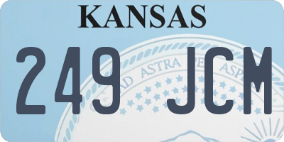 KS license plate 249JCM
