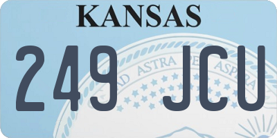 KS license plate 249JCU