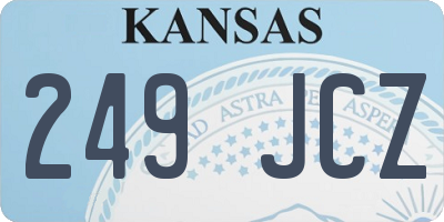 KS license plate 249JCZ