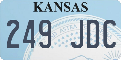 KS license plate 249JDC