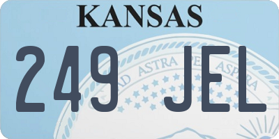 KS license plate 249JEL