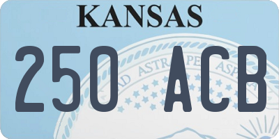 KS license plate 250ACB