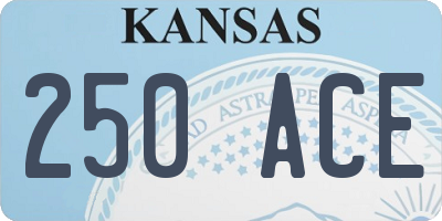 KS license plate 250ACE