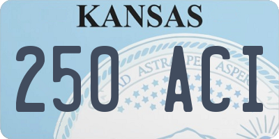 KS license plate 250ACI
