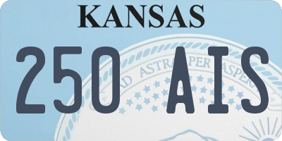 KS license plate 250AIS