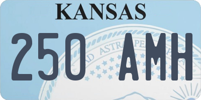 KS license plate 250AMH