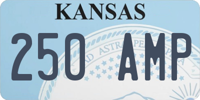 KS license plate 250AMP