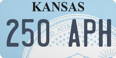 KS license plate 250APH