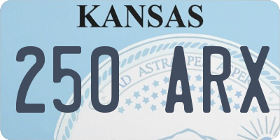 KS license plate 250ARX