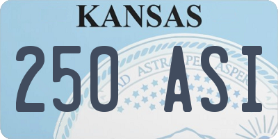KS license plate 250ASI