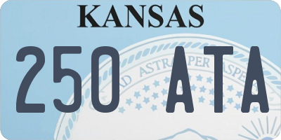 KS license plate 250ATA