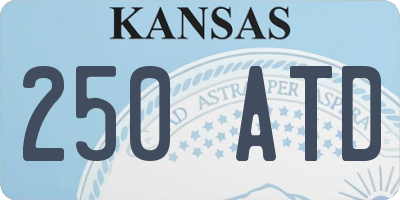 KS license plate 250ATD