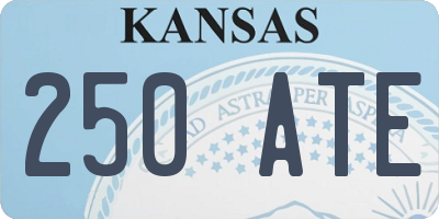 KS license plate 250ATE