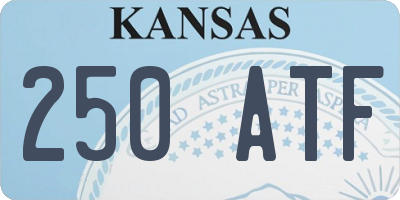 KS license plate 250ATF