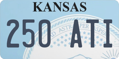 KS license plate 250ATI