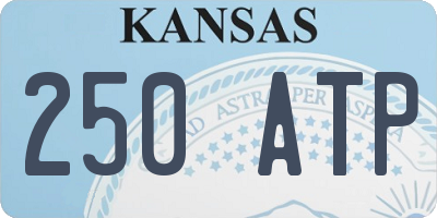 KS license plate 250ATP