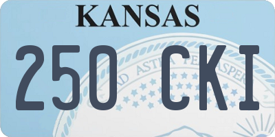 KS license plate 250CKI