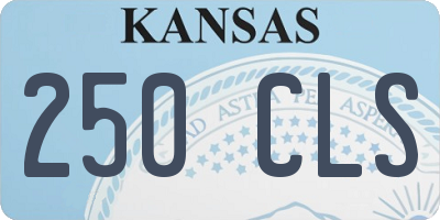 KS license plate 250CLS