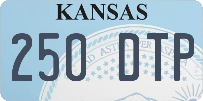 KS license plate 250DTP