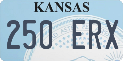 KS license plate 250ERX