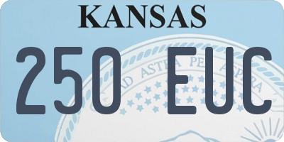 KS license plate 250EUC