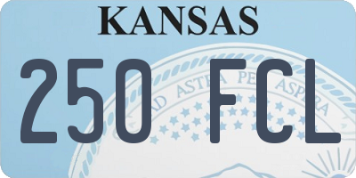 KS license plate 250FCL