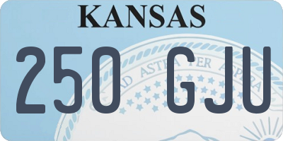 KS license plate 250GJU