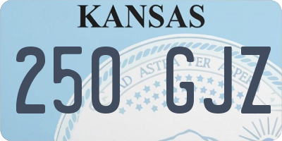 KS license plate 250GJZ