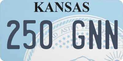 KS license plate 250GNN
