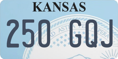 KS license plate 250GQJ
