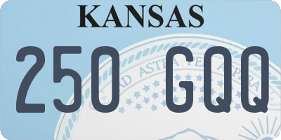 KS license plate 250GQQ