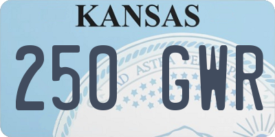 KS license plate 250GWR