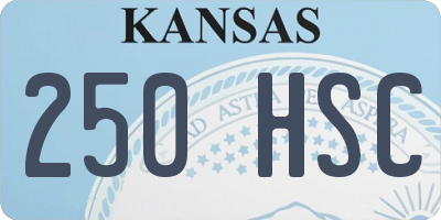 KS license plate 250HSC