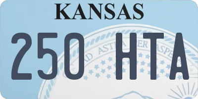 KS license plate 250HTA