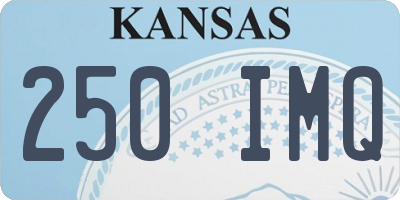 KS license plate 250IMQ