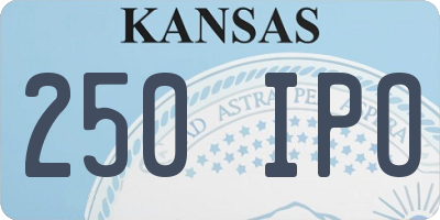 KS license plate 250IPO