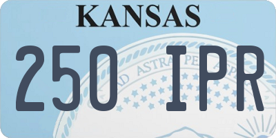 KS license plate 250IPR