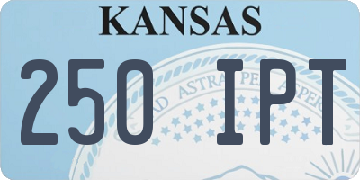KS license plate 250IPT