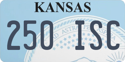 KS license plate 250ISC