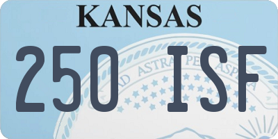 KS license plate 250ISF
